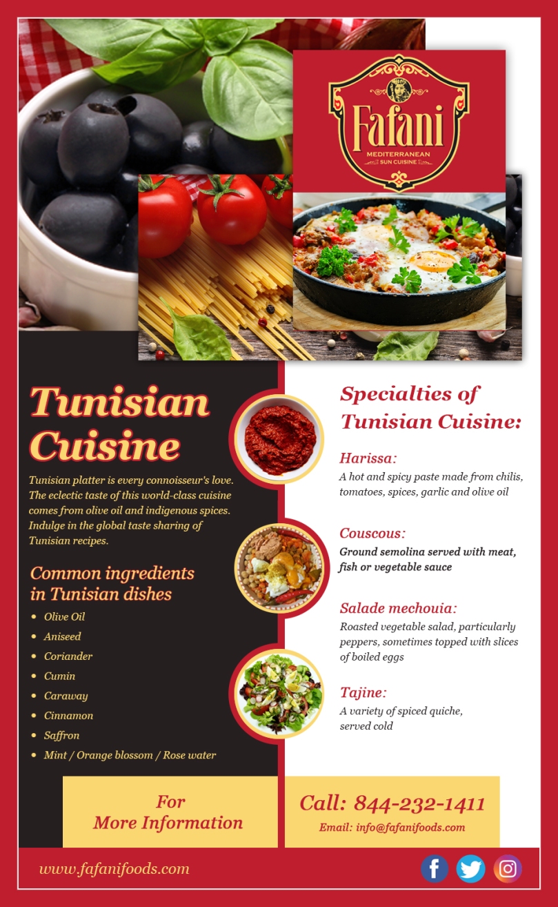 Tunisian Cuisine, Nutrition food